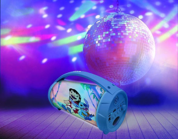 Altoparlante Bluetooth wireless portatile illuminato con microfono Stitch