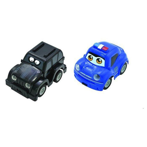 Lexibook - Crosslander - 2 auto radiocomandate: 1 della polizia e 1 ladro - 12 km/h