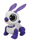 Power Rabbit Mini - Coniglio robot con effetti luminosi e sonori, controllo del battito delle mani, ripetizione