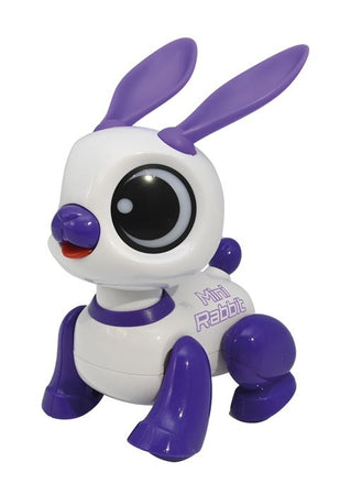Power Rabbit Mini - Coniglio robot con effetti luminosi e sonori, controllo del battito delle mani, ripetizione