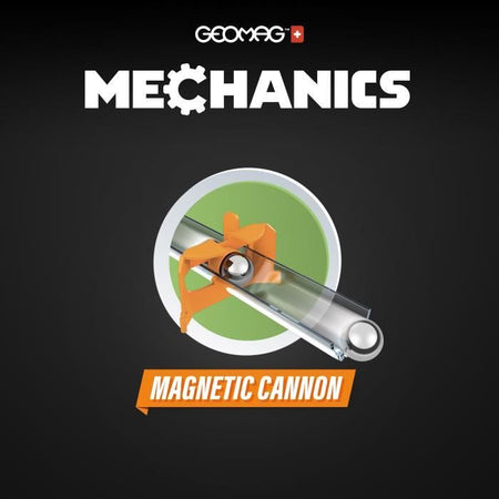 Set di costruzioni - GEOMAG - Obiettivo sfida meccanica! - 96 pezzi - Magnetico - Gioco interattivo - Plastica riciclata