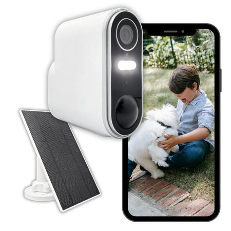 Telecamera di sorveglianza wireless da esterno con pannello solare Konyks Camini Air 2 Solar