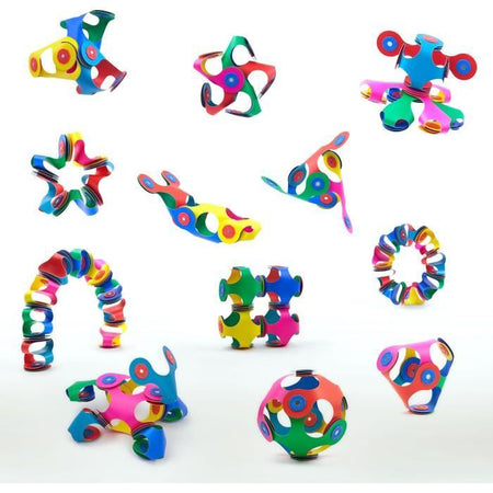Tiny & Mighty CLIXO - GIPSY TOYS - Set di costruzioni magnetiche flessibili, resistenti e fantasiose - 9 pezzi - Dai 4 anni in su