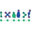 Set di costruzioni magnetiche - GIPSY TOYS - Itsy CLIXO - 18 pezzi - Blu/verde - Dai 4 anni in su