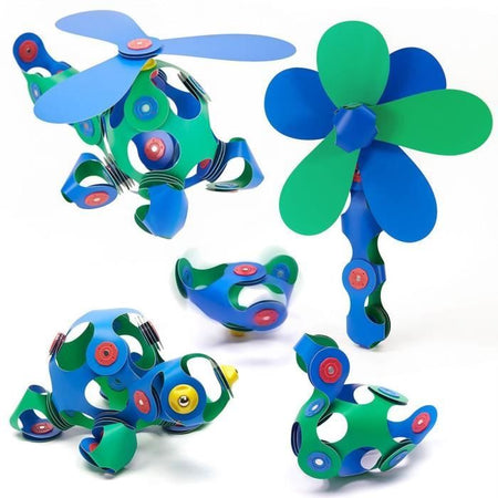 Set di costruzioni magnetiche - GIPSY TOYS - Crew Pack CLIXO - 30 pezzi - Flessibile - Durevole