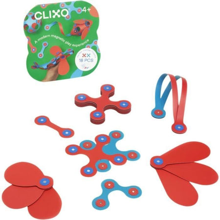 Set di costruzioni magnetiche - GIPSY TOYS - Itsy CLIXO - 18 pezzi - Multicolore - Dai 4 anni