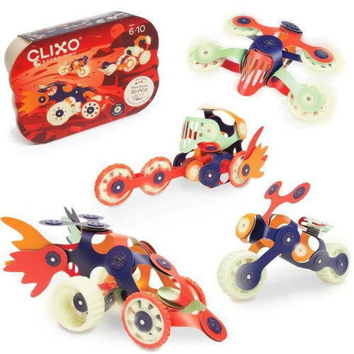 Set di costruzioni magnetiche - GIPSY TOYS - MARS ROVERS - 30 pezzi - Si illumina al buio - Dai 6 anni in su