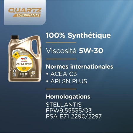 Olio motore - TOTALENERGIES - Quartz Ineo RCP 5W-30 - 5L