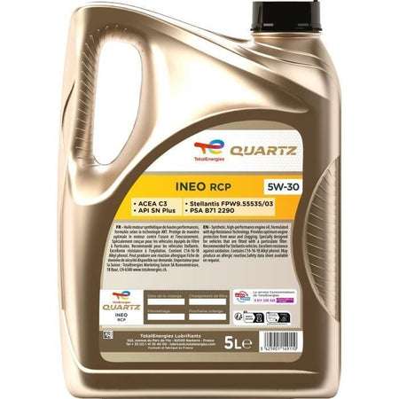 Olio motore - TOTALENERGIES - Quartz Ineo RCP 5W-30 - 5L