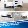 Aspirapolvere robot ECOVACS DEEBOT N20 PLUS, tecnologia PureCyclone con contenitore per la polvere senza materiali di consumo, 8000Pa