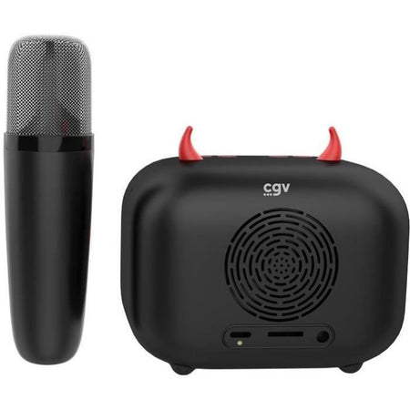 Kit Karaoke / Altoparlante Bluetooth e microfono wireless - Condizioni generali - DIABLO, Effetti vocali magici, Durata batteria 8 ore, Ricarica USB