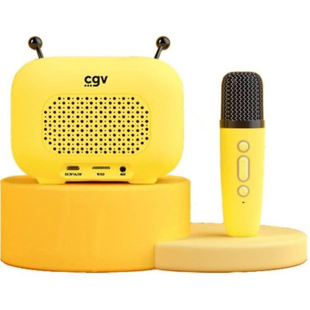 Kit karaoke / Altoparlante Bluetooth e microfono wireless - Termini e condizioni - MAYA, Effetti vocali magici, Durata della batteria di 8 ore, Ricarica USB