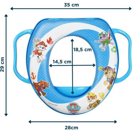 RIDUTTORE WC COMFORT CON MANIGLIE PAW PATROL