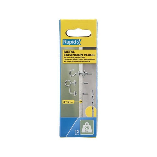 Tasselli ad espansione - Rapid - Modello 5001556 - 8x32 - Vite 4 - Confezione da 12 pz.