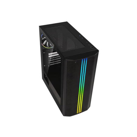 Case PC - BITFENIX - Sabre Mesh FRGB - Medium Tower - ATX - Nero - Frontale in vetro temperato e Mesh