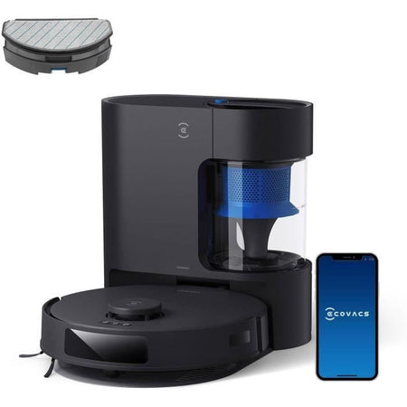 ECOVACS Deebot N20 Pro PLUS - Robot aspirapolvere da 8000Pa con raccolta automatica della polvere - 45 giorni di pulizia autonoma