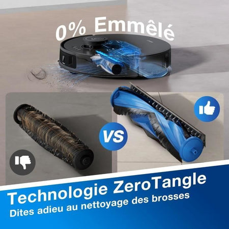 ECOVACS Deebot N20 Pro PLUS - Robot aspirapolvere da 8000Pa con raccolta automatica della polvere - 45 giorni di pulizia autonoma