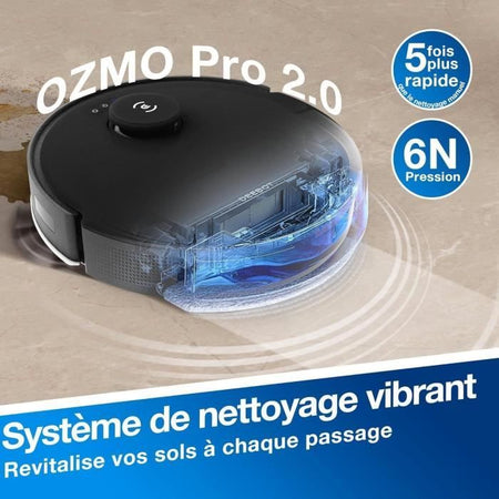 ECOVACS Deebot N20 Pro PLUS - Robot aspirapolvere da 8000Pa con raccolta automatica della polvere - 45 giorni di pulizia autonoma