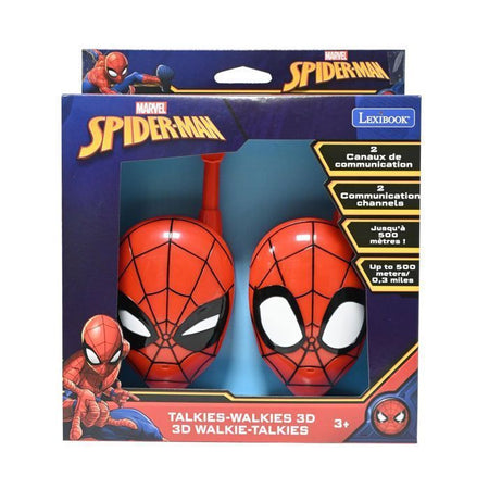 Walkie-talkie - LEXIBOOK - Spiderman 3D - Portata 200 m - Design ergonomico - 2 canali