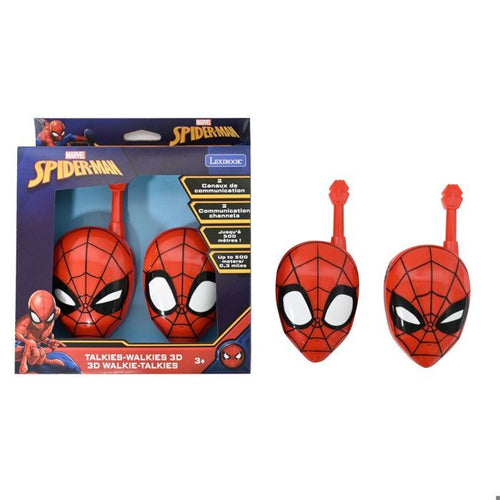 Walkie-talkie - LEXIBOOK - Spiderman 3D - Portata 200 m - Design ergonomico - 2 canali
