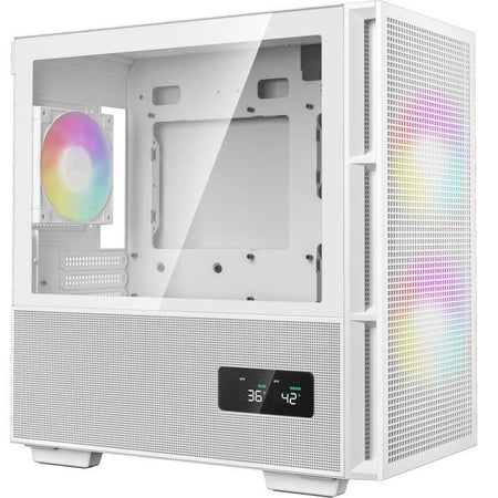 Case PC - DEEPCOOL - CH360 Digital - Senza alimentatore - Mini tower - Formato M-ATX - Bianco