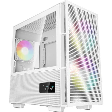 Case PC - DEEPCOOL - CH360 Digital - Senza alimentatore - Mini tower - Formato M-ATX - Bianco