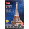 Puzzle 3D luminoso - All Eiffel - Gioco di costruzione - EXPLORA - 84 pezzi - Età 8+
