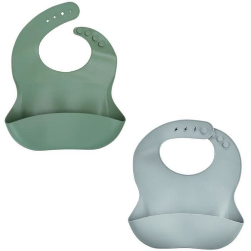 SET DI 2 BAVAGLINI IN SILICONE 1 VERDE CACTUS + 1 GRIGIO