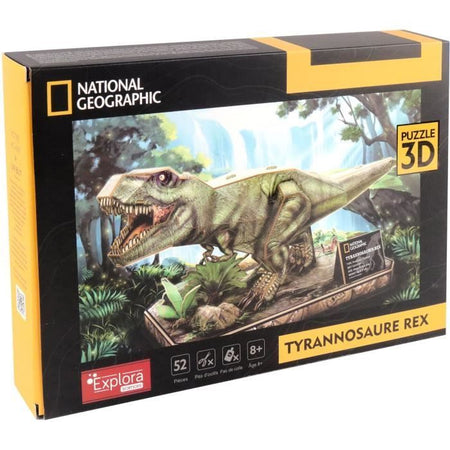 Puzzle 3D - T-Rex - Gioco di costruzioni - EXPLORA - Dinosauro - 52 pezzi - Da 8 anni in su