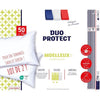 DODO - Set 2 cuscini morbidi - DUO PROTECT - 50 x 70 cm - 100% Poliestere VOLUPT'AIR - Bianco