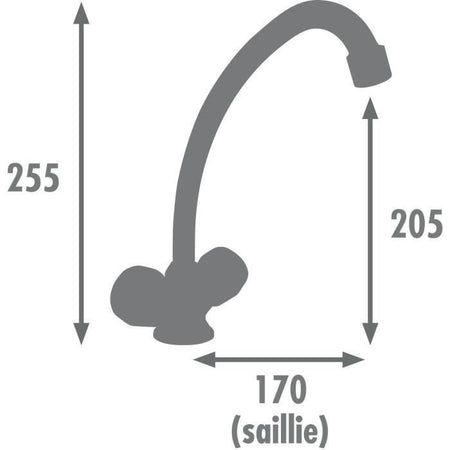 Edouard Rousseau - Miscelatore per lavello KONFORT - Cromo