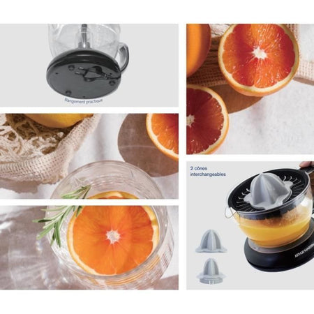 Spremiagrumi elettrico - ARTHUR MARTIN - AMPA07 - 700 ml - 2 coni - Beccuccio versatore