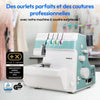 Overlocker - MEDION - SO 90 - 91W - Tipo ago 11, 14, 16 - 1200 giri/min - LED - Turchese