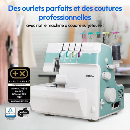 Overlocker - MEDION - SO 90 - 91W - Tipo ago 11, 14, 16 - 1200 giri/min - LED - Turchese