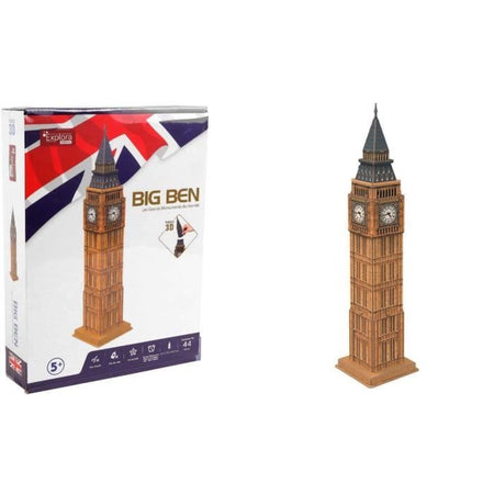 Puzzle 3D - Big Ben - Gioco di costruzione - EXPLORA - 44 pezzi - Dai 5 anni in su