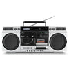 Ghetto Blaster - MEDION - Vintage - DAB+ - CD/Cassetta/USB/MP3 - 2x10W RMS - Argento