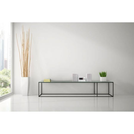 Mini HiFi System - MEDION - Radio Internet DAB/FM - Lettore CD - 2x15W RMS - Bianco