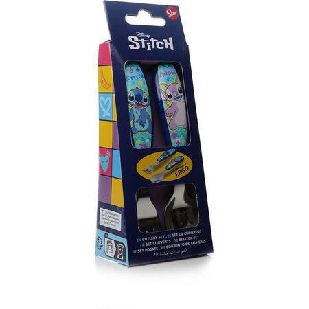 Set di 2 posate - THERMOBABY - LILO & STITCH - Forchetta + cucchiaio - Acciaio inossidabile