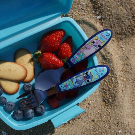 Set di 2 posate - THERMOBABY - LILO & STITCH - Forchetta + cucchiaio - Acciaio inossidabile