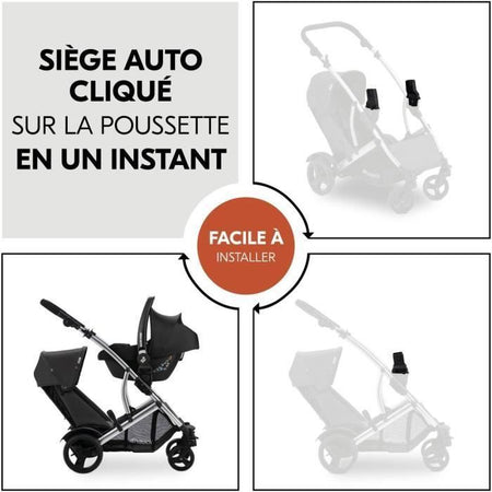 Adattatori universali HAUCK Cosy - Per passeggino universale DUETT CS - Nero