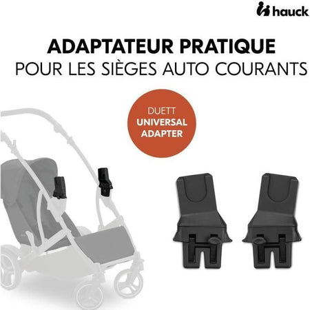 Adattatori universali HAUCK Cosy - Per passeggino universale DUETT CS - Nero