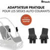 Adattatori universali HAUCK Cosy - Per passeggino universale DUETT CS - Nero