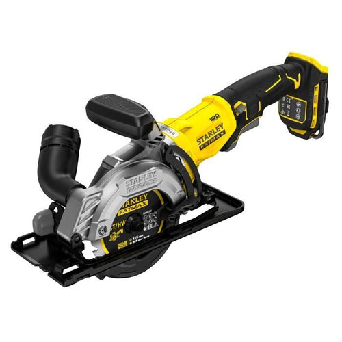 Sega circolare brushless da 115 mm - 18 V - 4.500 giri/min, 2 direzioni di taglio, LED - Gamma V20 - STANLEY FATMAX, SFMCS515B-XJ