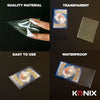 Bustine protettive per carte - KONIX - Bustine perfette - 100 tasche - Compatibile con Magic The Gathering, Pokémon - Trasparente