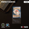 Bustine protettive per carte - KONIX - Bustine perfette - 100 tasche - Compatibile con Magic The Gathering, Pokémon - Trasparente