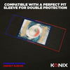 Bustine protettive per carte - KONIX - Bustine perfette - 100 tasche - Compatibile con Magic The Gathering, Pokémon - Trasparente