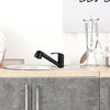Miscelatore per lavello - BAGO - Doccetta estraibile a 2 getti - Nero opaco - Design classico - Installazione facile