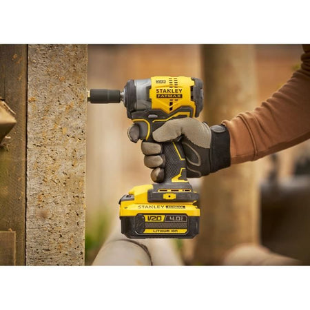 Avvitatore a impulsi BRUSHLESS da 3/8" - 18 V - 224 Nm, 2800 giri/min, 3500 giri/min - Gamma V20 - STANLEY FATMAX, SFMCF910B-XJ