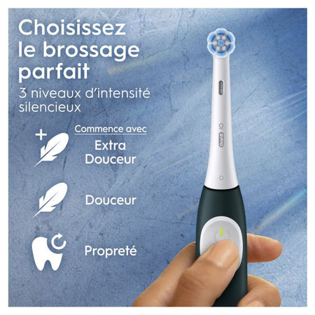 Spazzolino elettrico - ORAL B - Serie iO2 - Verde foresta + custodia da viaggio