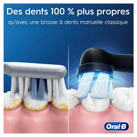 Spazzolino elettrico - Oral-B - iO2 - Nero - 3 modalità - Timer 2 minuti